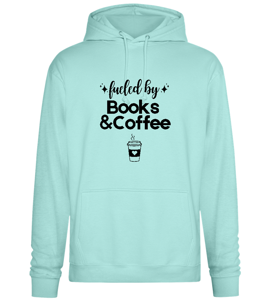 Books and Coffee Design - Premium Essential Unisex Hoodie_ARCTIC BLUE_front