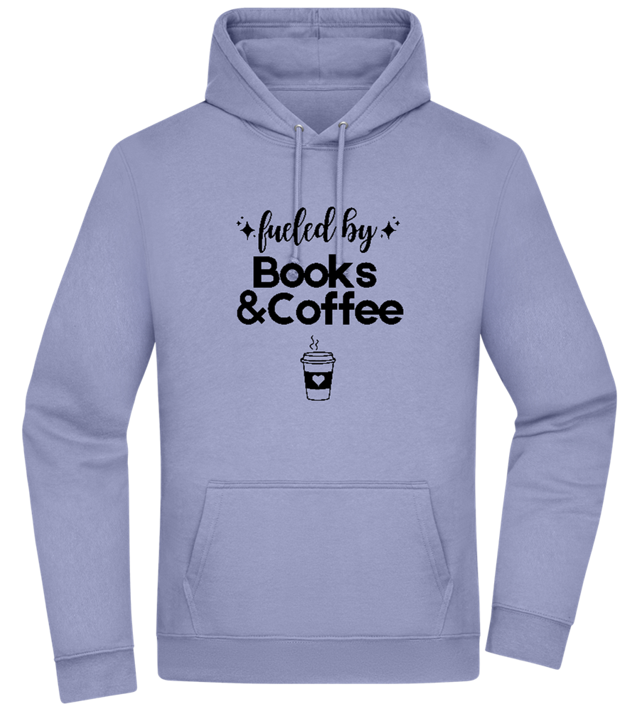 Books and Coffee Design - Premium Essential Unisex Hoodie_BLUE_front