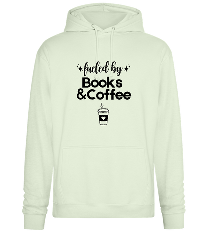 Books and Coffee Design - Premium Essential Unisex Hoodie_CREAMY GREEN_front