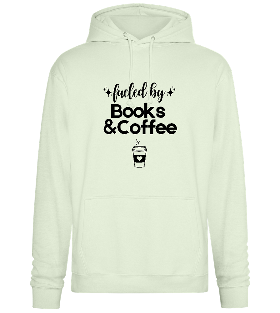 Books and Coffee Design - Premium Essential Unisex Hoodie_CREAMY GREEN_front