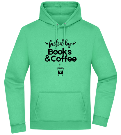 Books and Coffee Design - Premium Essential Unisex Hoodie_SPRING GREEN_front