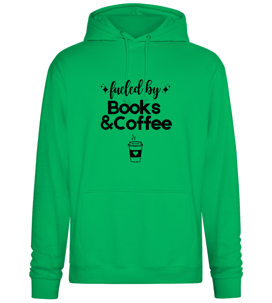 Books and Coffee Design - Premium Essential Unisex Hoodie_SPRING GREEN_front