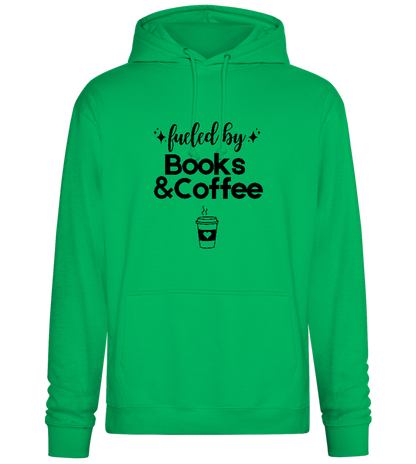 Books and Coffee Design - Premium Essential Unisex Hoodie_SPRING GREEN_front