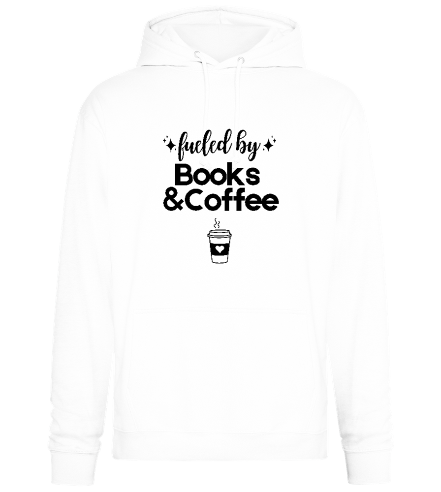 Books and Coffee Design - Premium Essential Unisex Hoodie_WHITE_front