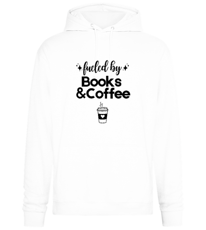 Books and Coffee Design - Premium Essential Unisex Hoodie_WHITE_front