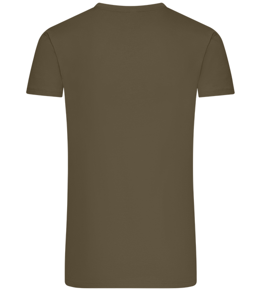 Whiskey Glass Design - Premium men's t-shirt_ARMY_back