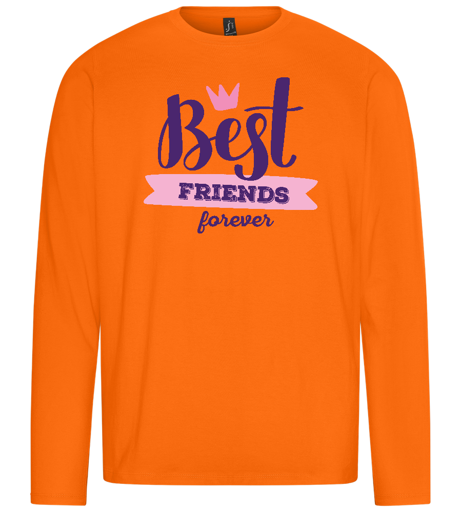 Best Friends Forever 1 Design - Premium men's long sleeve t-shirt_ORANGE_front