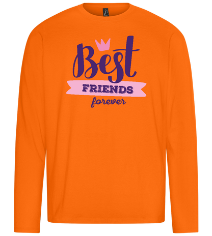 Best Friends Forever 1 Design - Premium men's long sleeve t-shirt_ORANGE_front