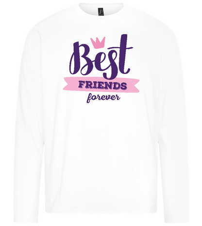 Best Friends Forever 1 Design - Premium men's long sleeve t-shirt_WHITE_front