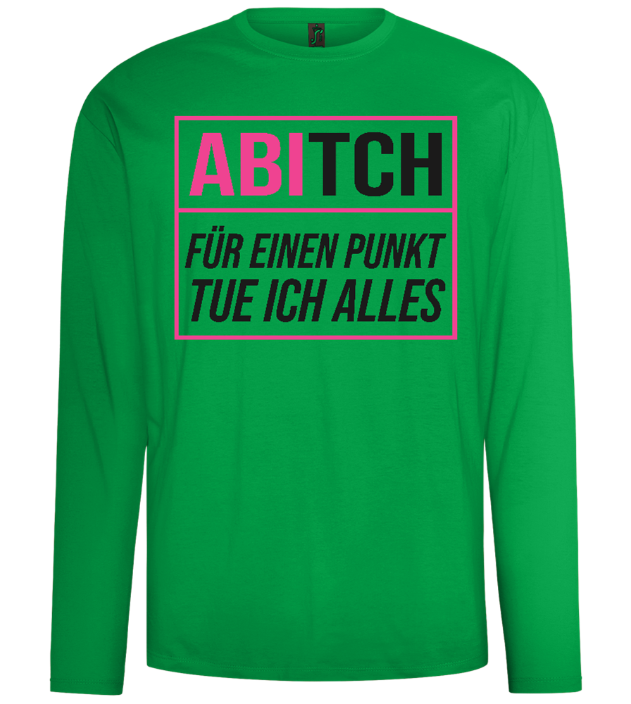 Tue Ich Alles Design - Comfort men's long sleeve t-shirt_MEADOW GREEN_front