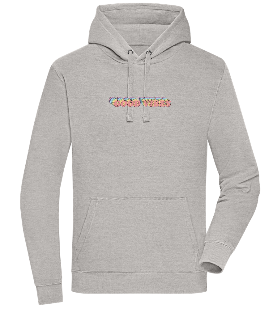 Good Vibes Rainbow Design - Premium unisex hoodie_ORION GREY II_front