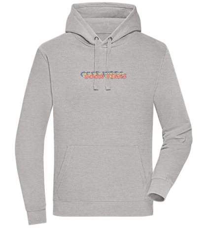 Good Vibes Rainbow Design - Premium unisex hoodie_ORION GREY II_front