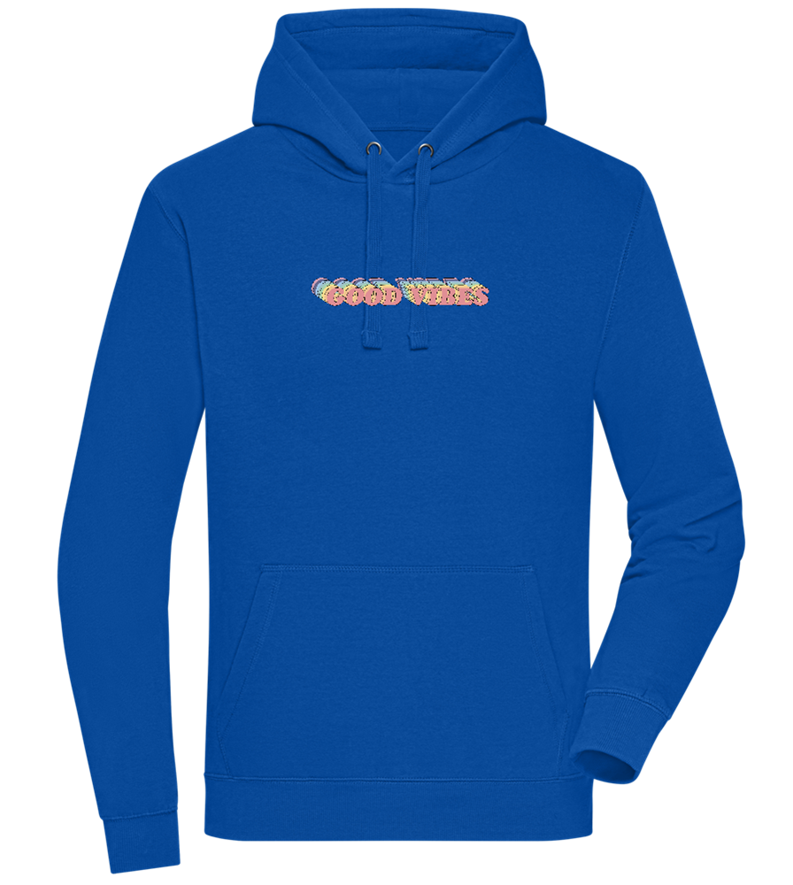 Good Vibes Rainbow Design - Premium unisex hoodie_ROYAL_front