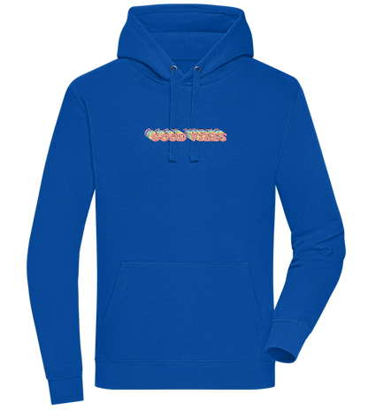 Good Vibes Rainbow Design - Premium unisex hoodie_ROYAL_front