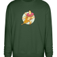 Banana Donut Design - Comfort Essential Unisex Sweater_GREEN BOTTLE_front