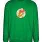 Banana Donut Design - Comfort Essential Unisex Sweater_MEADOW GREEN_front