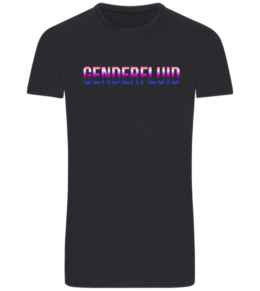 Genderfluid Design - Basic men's fitted t-shirt_MOUSE GREY_front