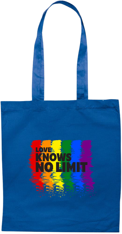 Love Knows No Limits Design - Essential colored event tote bag_ROYAL BLUE_front