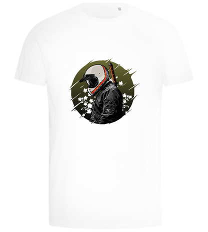 Samurai Bike Design - Comfort men's t-shirt_WHITE_front