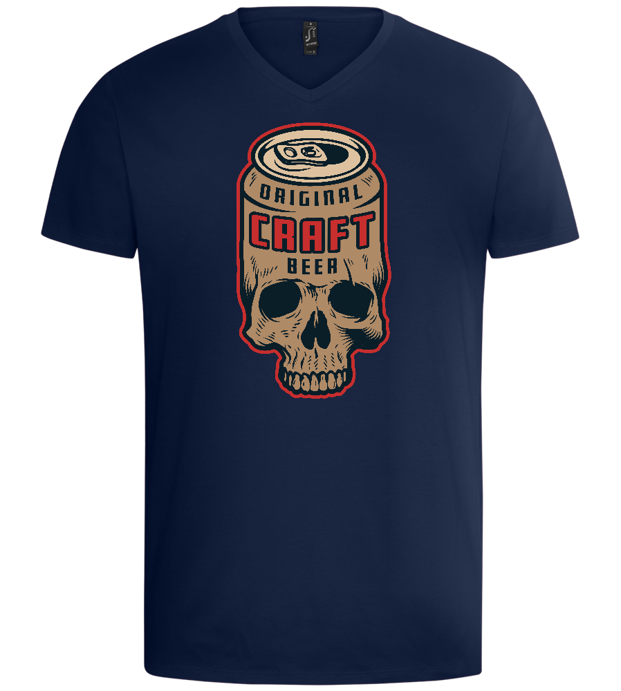 Craft Beer Design - Basic men's v-neck t-shirt_MARINE_front