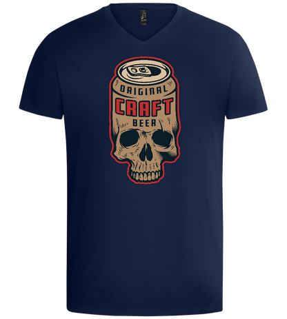 Craft Beer Design - Basic men's v-neck t-shirt_MARINE_front