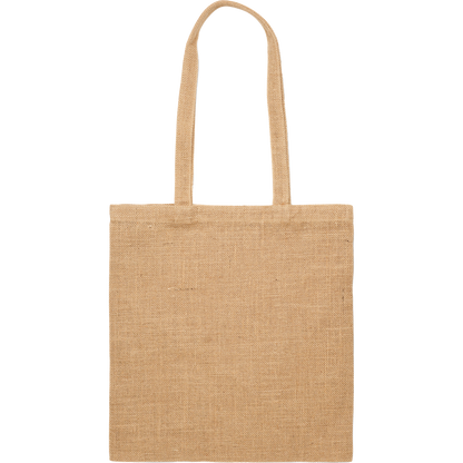 Jute Shopping Bag with Long Handles_BEIGE_front