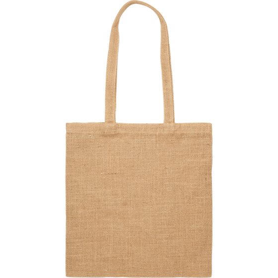 Jute Shopping Bag with Long Handles_BEIGE_front