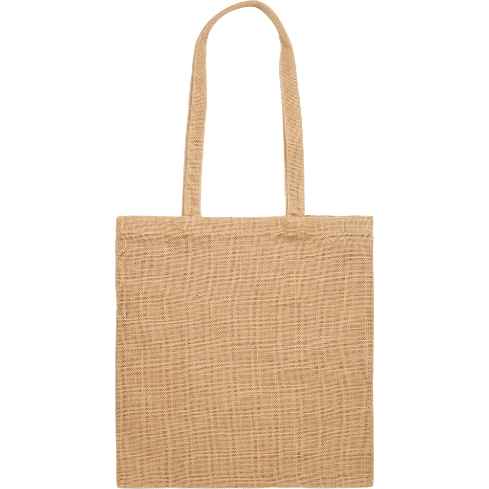 Jute Shopping Bag with Long Handles_BEIGE_back
