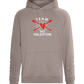 Team No Valentine Design - Comfort unisex hoodie_CHARCOAL CHIN_front