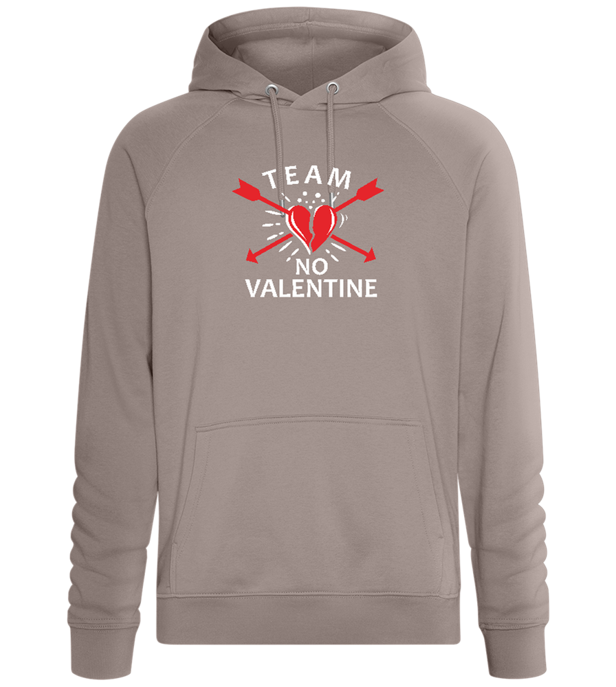 Team No Valentine Design - Comfort unisex hoodie_CHARCOAL CHIN_front