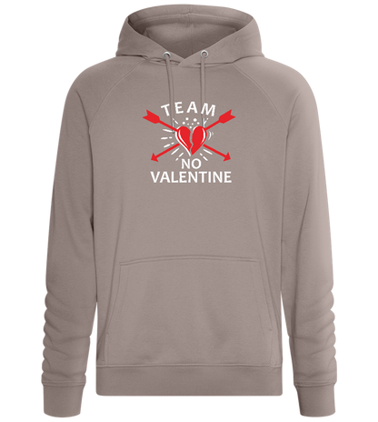 Team No Valentine Design - Comfort unisex hoodie_CHARCOAL CHIN_front