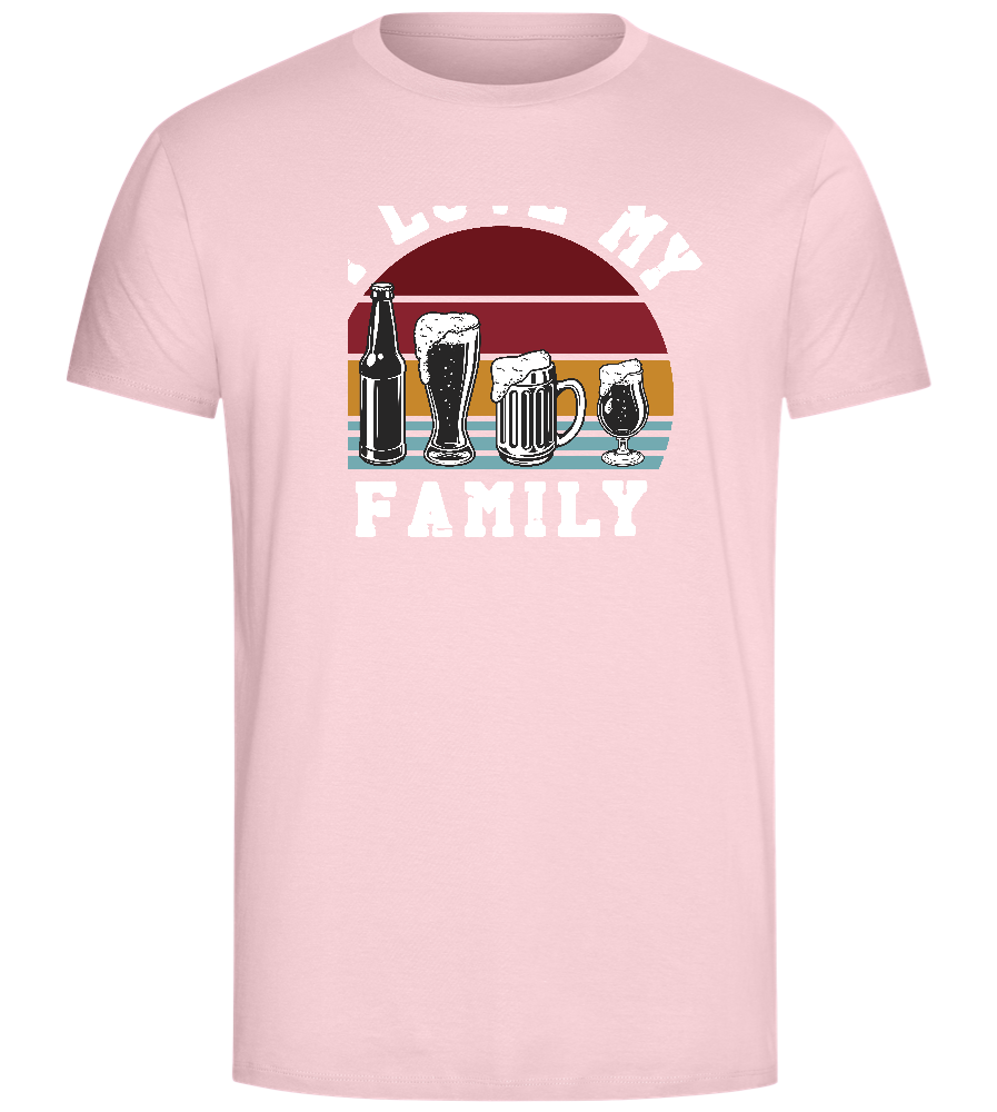 I Love My Family Design - Comfort Unisex T-Shirt_CANDY PINK_front