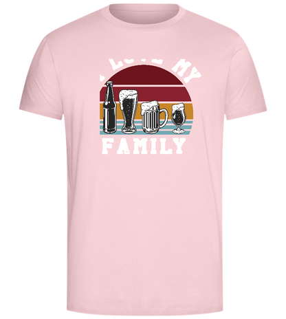 I Love My Family Design - Comfort Unisex T-Shirt_CANDY PINK_front