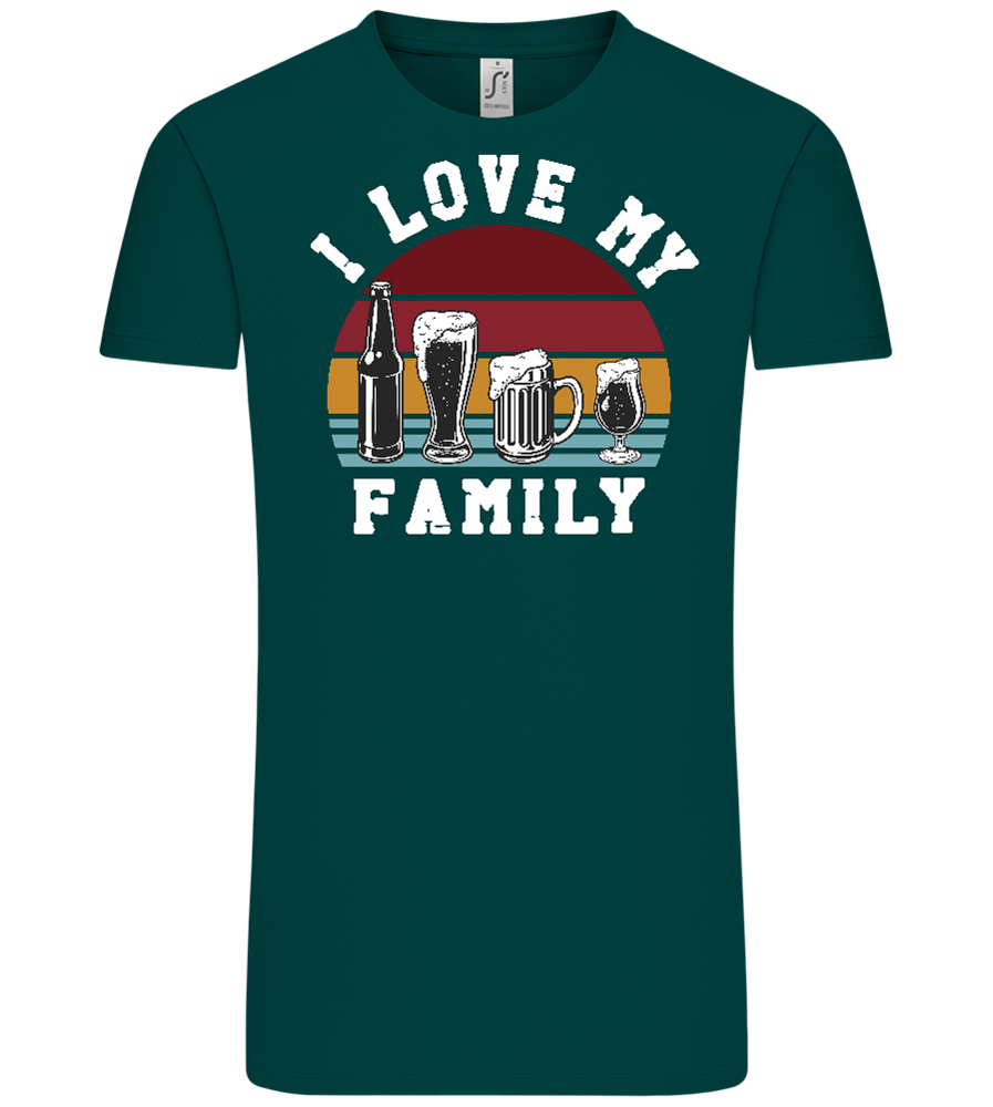 I Love My Family Design - Comfort Unisex T-Shirt_GREEN EMPIRE_front