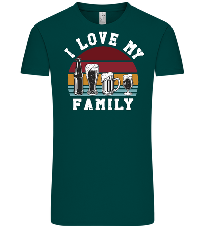 I Love My Family Design - Comfort Unisex T-Shirt_GREEN EMPIRE_front