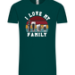 I Love My Family Design - Comfort Unisex T-Shirt_GREEN EMPIRE_front
