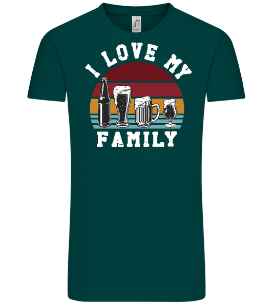 I Love My Family Design - Comfort Unisex T-Shirt_GREEN EMPIRE_front