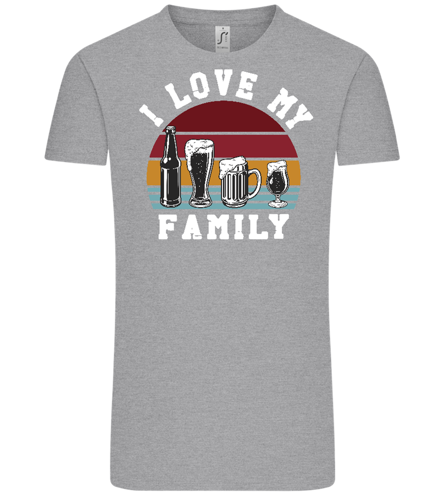 I Love My Family Design - Comfort Unisex T-Shirt_ORION GREY_front