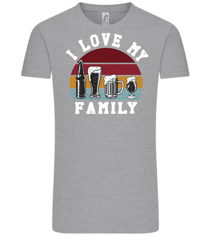 I Love My Family Design - Comfort Unisex T-Shirt_ORION GREY_front