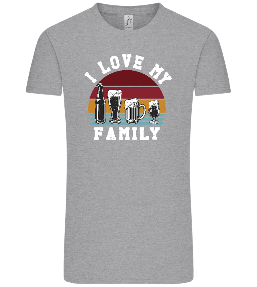 I Love My Family Design - Comfort Unisex T-Shirt_ORION GREY_front