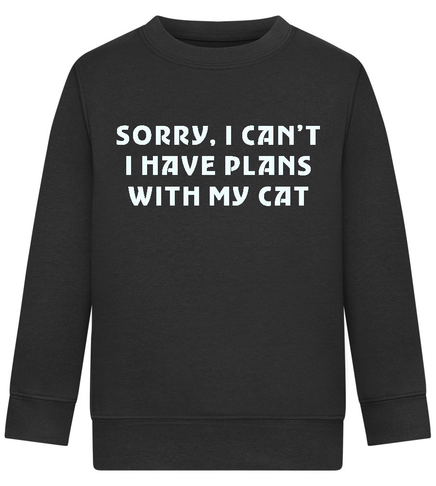 Big Plans Design - Comfort Kids Sweater_BLACK_front