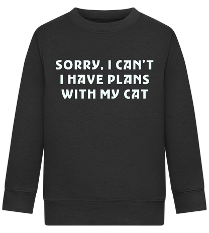 Big Plans Design - Comfort Kids Sweater_BLACK_front