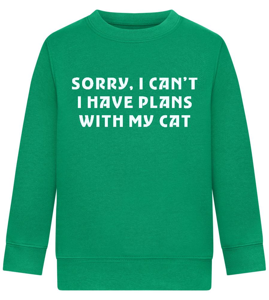 Big Plans Design - Comfort Kids Sweater_MEADOW GREEN_front