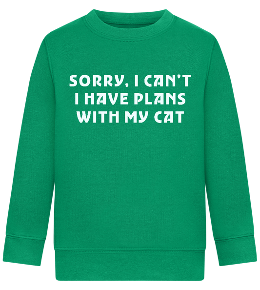 Big Plans Design - Comfort Kids Sweater_MEADOW GREEN_front