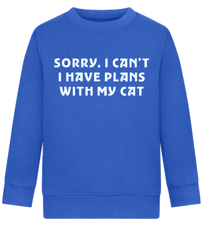 Big Plans Design - Comfort Kids Sweater_ROYAL_front