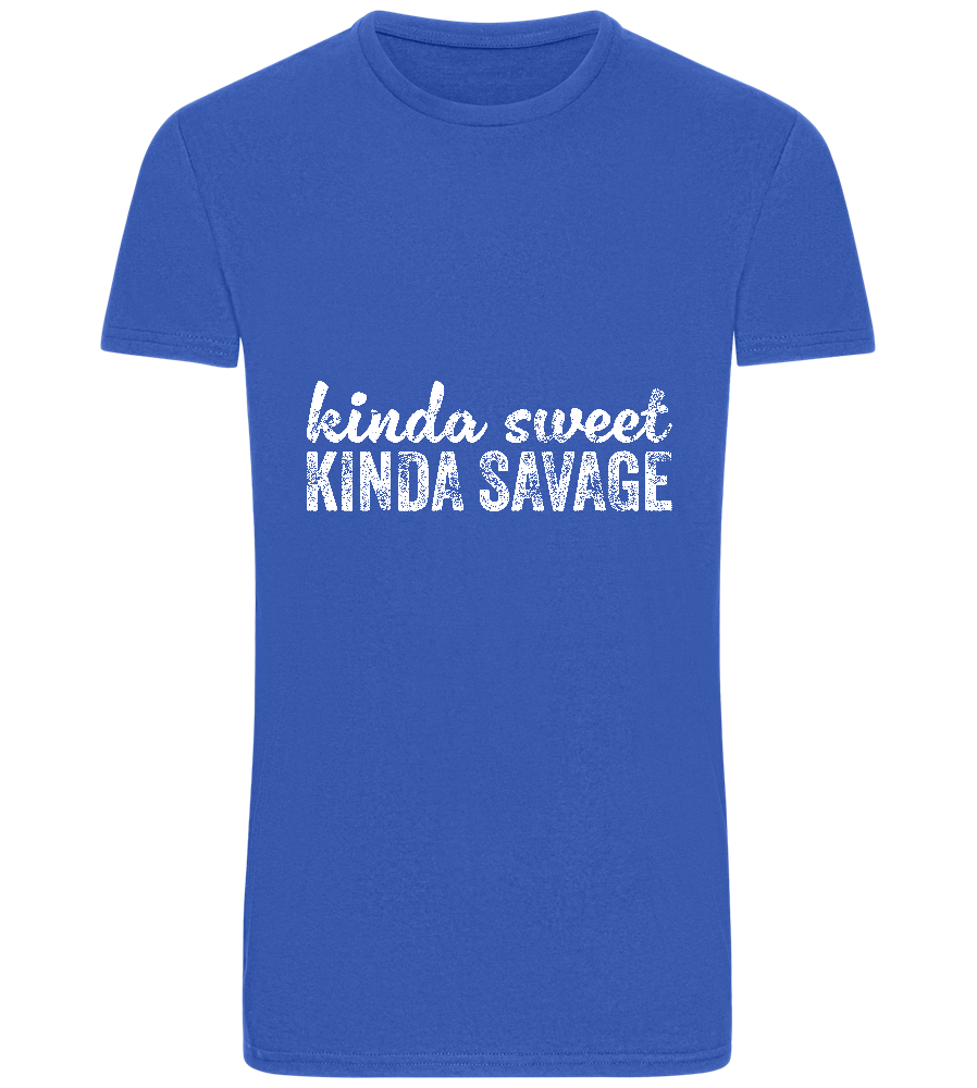 Kinda Sweet Kinda Savage Design - Basic Unisex T-Shirt_ROYAL_front