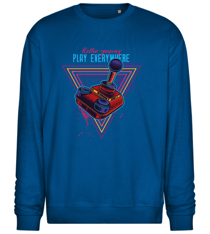 Retro Games Design - Comfort Essential Unisex Sweater_ROYAL_front