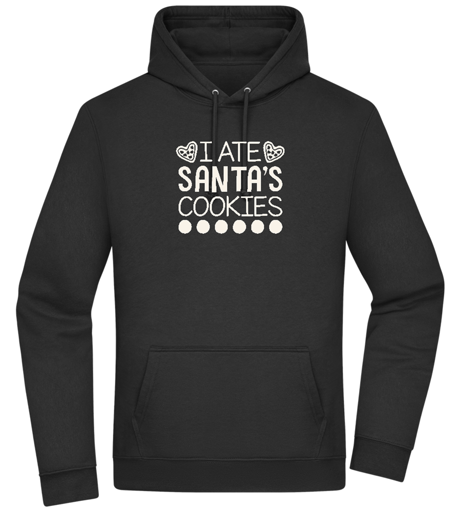 Santa's Cookies Design - Premium Essential Unisex Hoodie_BLACK_front