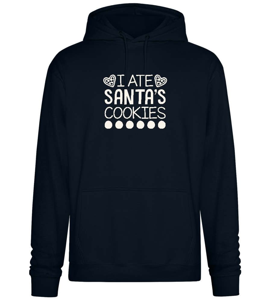 Santa's Cookies Design - Premium Essential Unisex Hoodie_BLACK_front