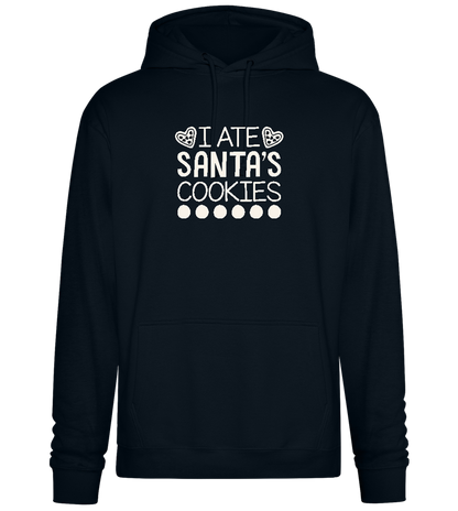 Santa's Cookies Design - Premium Essential Unisex Hoodie_BLACK_front